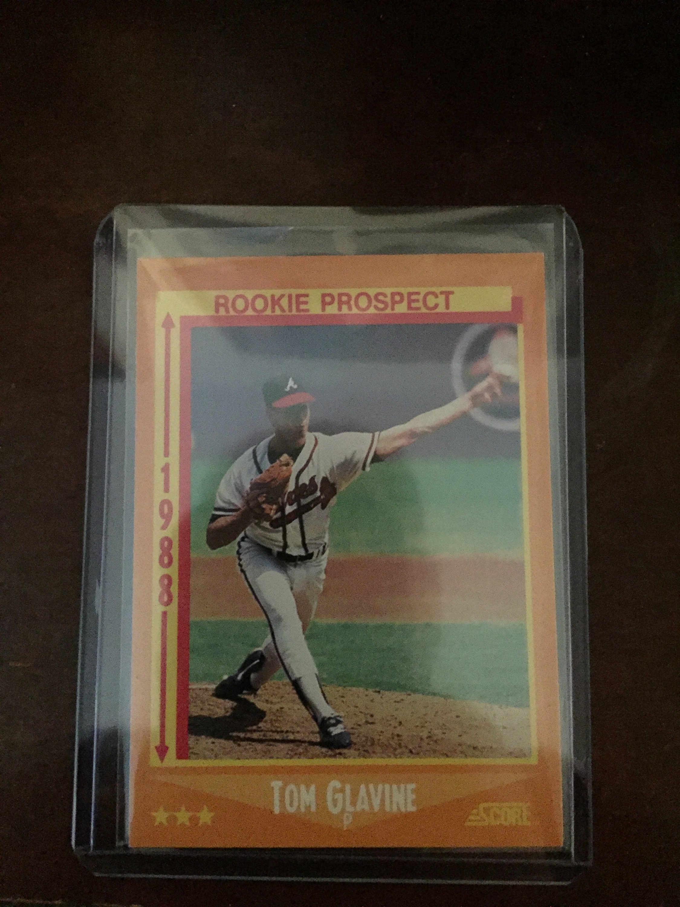 1988 Score Tom Glavine Rookie Prospect Card Number 638 Of 660 Etsy