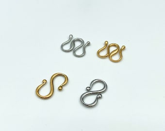 Stainless Steel M and S Clasps: Jewelry Connectors