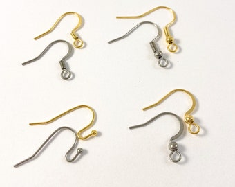 Surgical Stainless Steel Earring Hooks: Hypoallergenic Jewelry Supplies