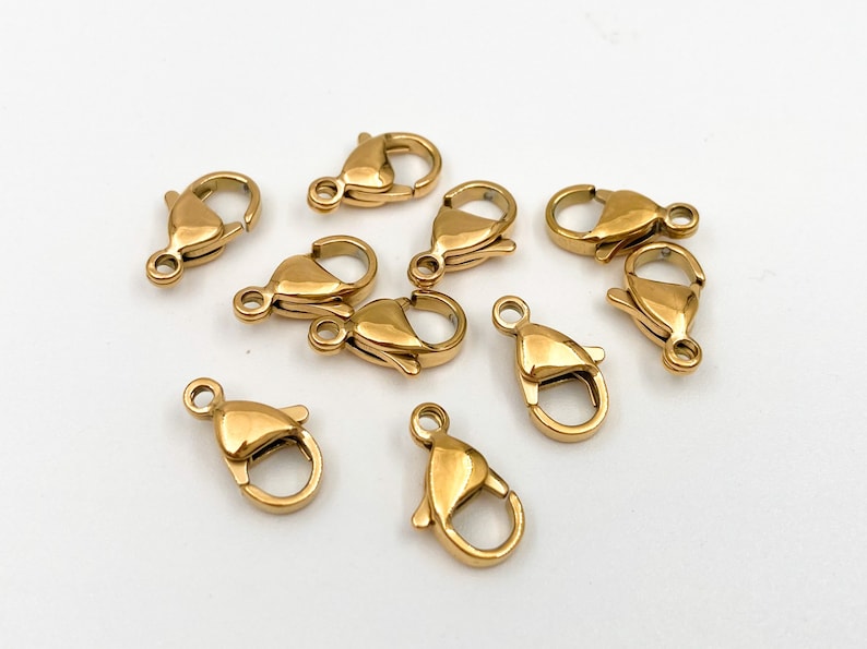 Stainless Steel Lobster Clasp Connectors 9mm 10mm12mm 15mm Etsy