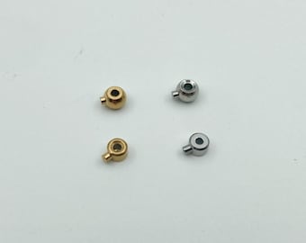Stainless Steel Tube And round Crimp Beads: Jewelry Findings, Anti-Tarnish