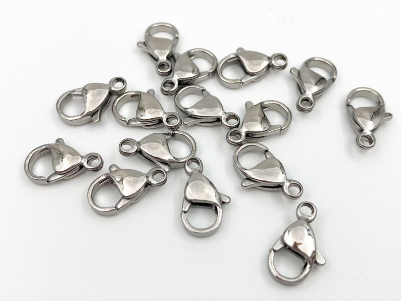 Stainless Steel Lobster Clasp Connectors 9mm 10mm12mm 15mm Etsy