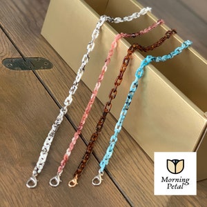 Acrylic Open Links / Big Plastic Chain Links (Red / 17mm x 23mm / 10pcs)  Rainbow Necklace Large Bracelet Kawaii Jewellery Chunky Chain F207
