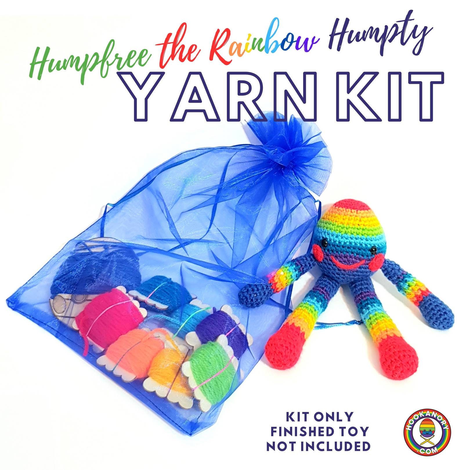Rainbow Yarn Kit for Rainbow Humpty Crochet Pattern With Etsy UK