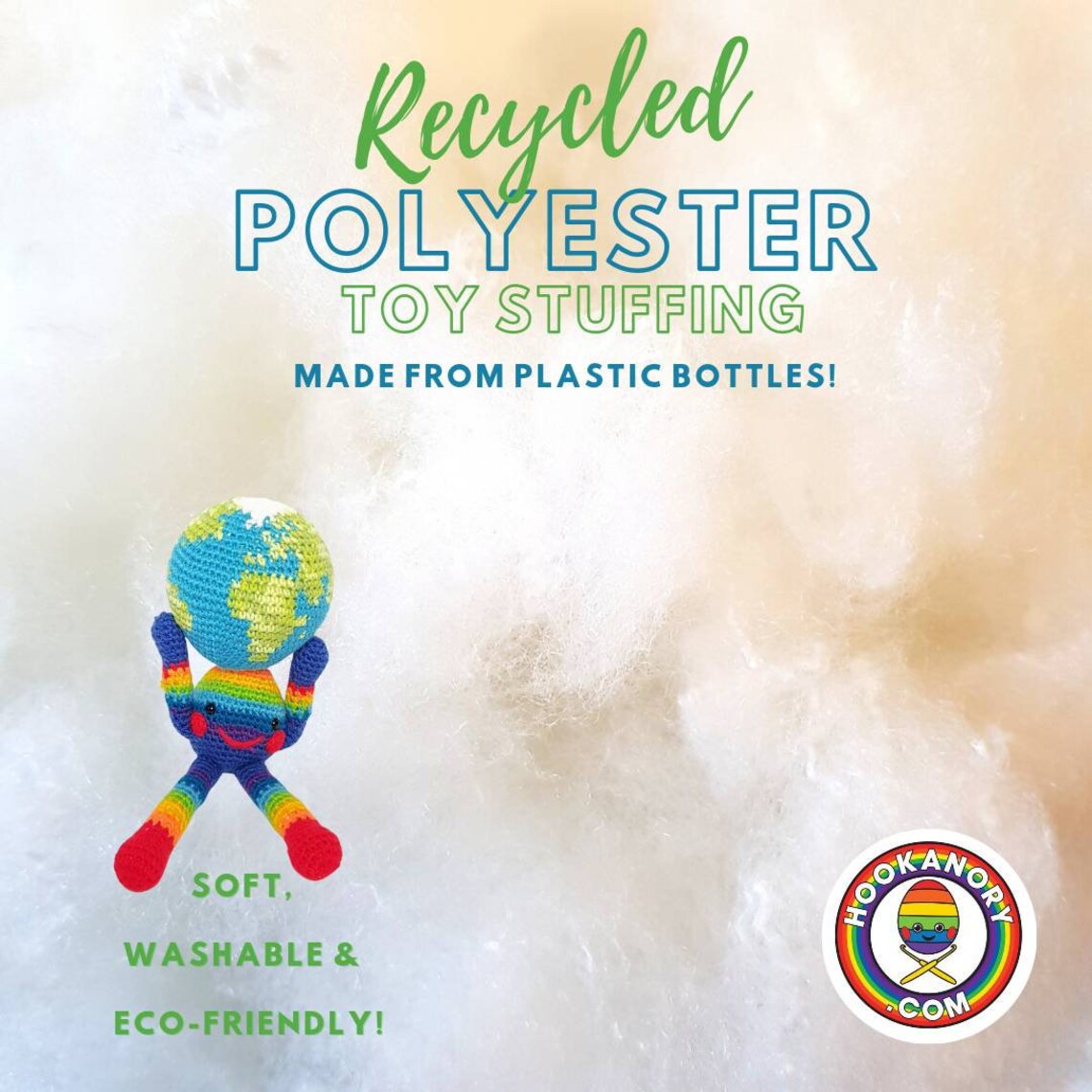 Recycled Polyester Toy Stuffing 250g 500g Soft Washable for Etsy Canada