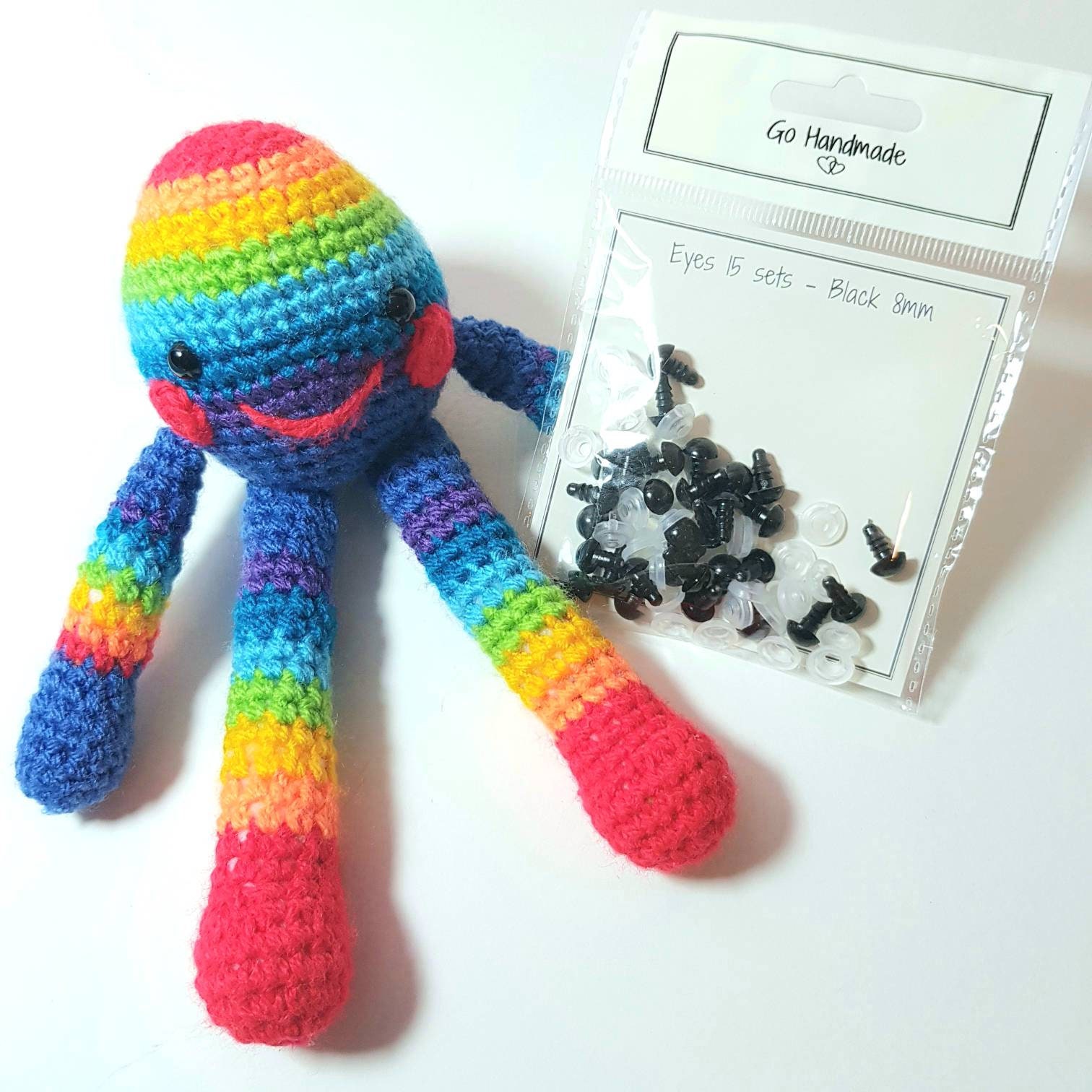Plastic Safety Eyes And Noses For Amigurumi Crochet Crafts Dolls