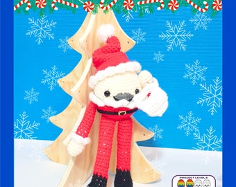 Santa Humpty Dumpty Amigurumi Christmas Crochet Pattern (PDF)