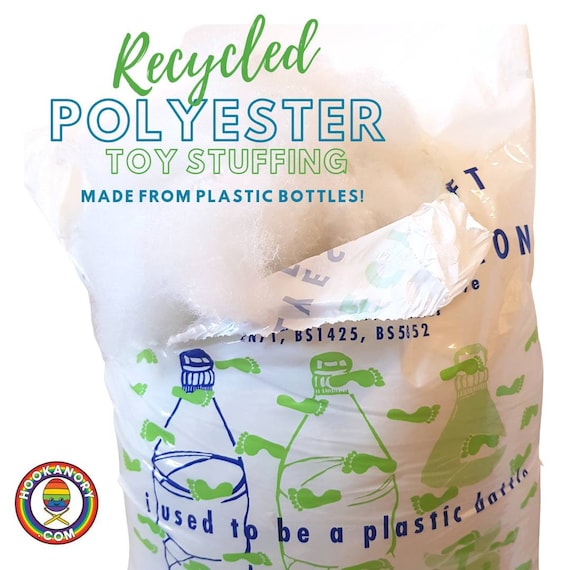 Recycled Polyester Toy Stuffing 250g, 500g, soft, Washable for Amigurumi, Crochet, Knitting & Sewing.
