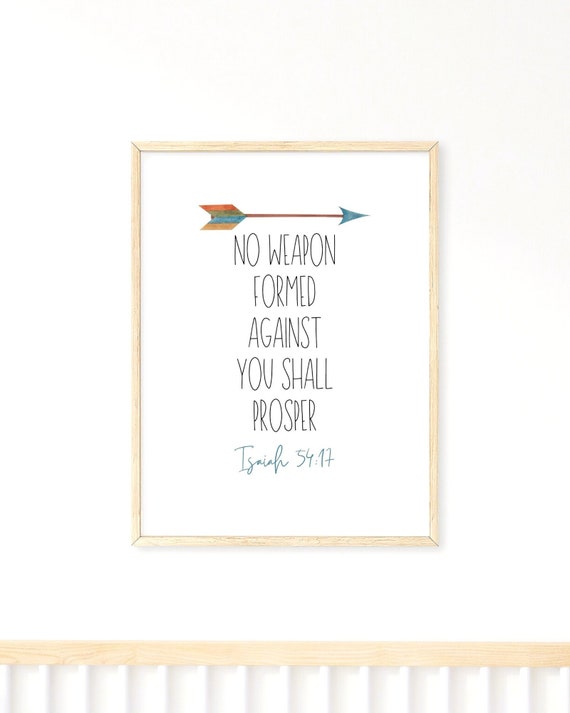 No Weapon Formed Against You Shall Prosper Isaiah 54:17 - Etsy