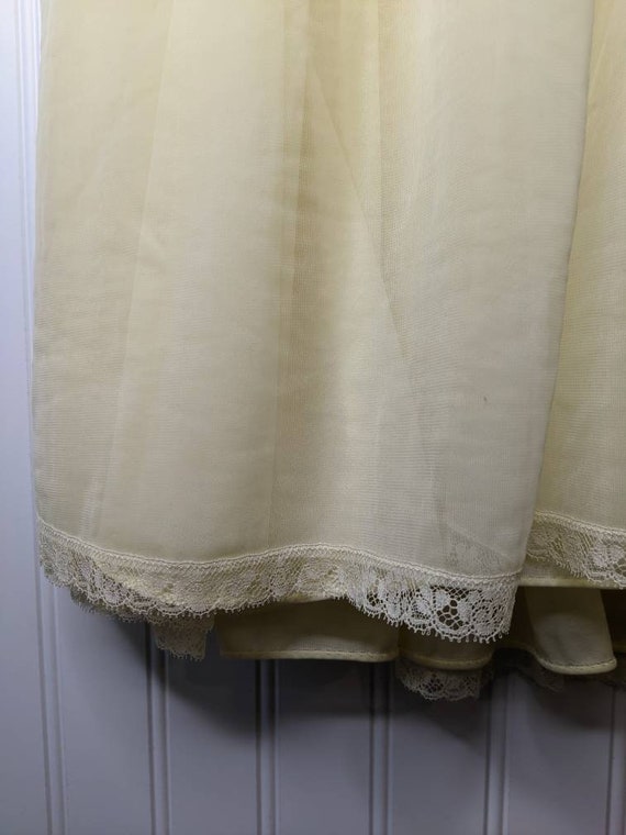 Vintage Munsingwear Lace Chiffon Nightgown - image 3