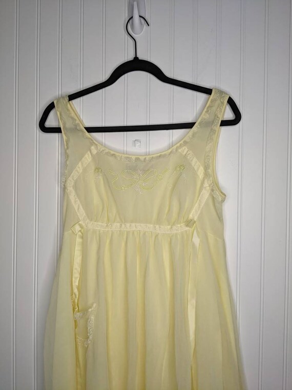 Vintage Munsingwear Lace Chiffon Nightgown - image 7