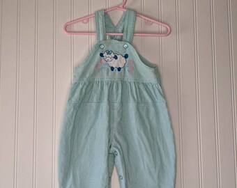 Vintage Carter's Corduroy Lamb Overalls