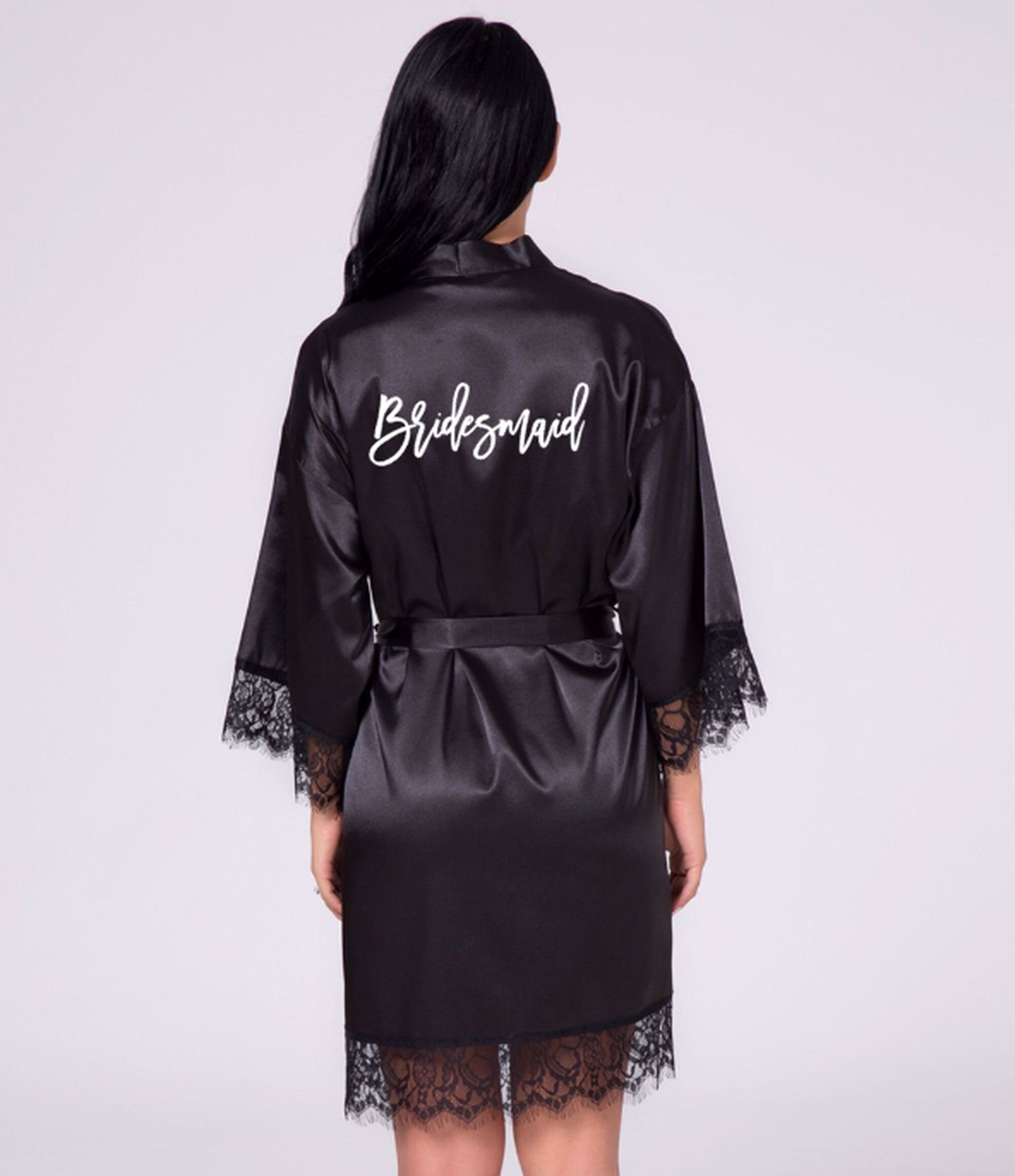 Robe nupcial de encaje batas de dama de honor bata de Etsy