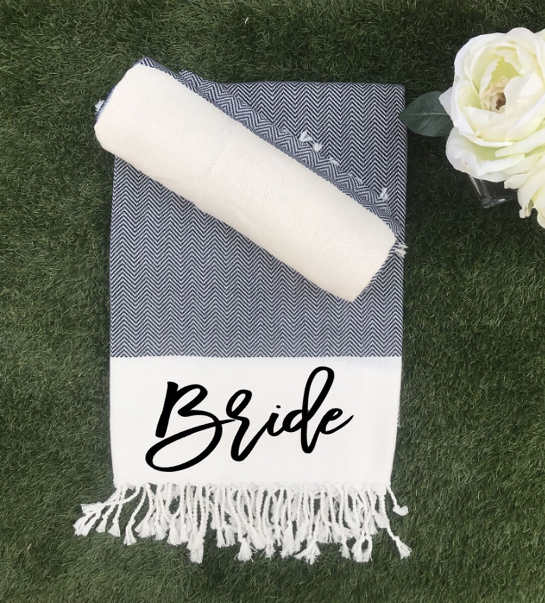 Personalized Beach Towel bridesmaid Gift towel Bridal Party Gift