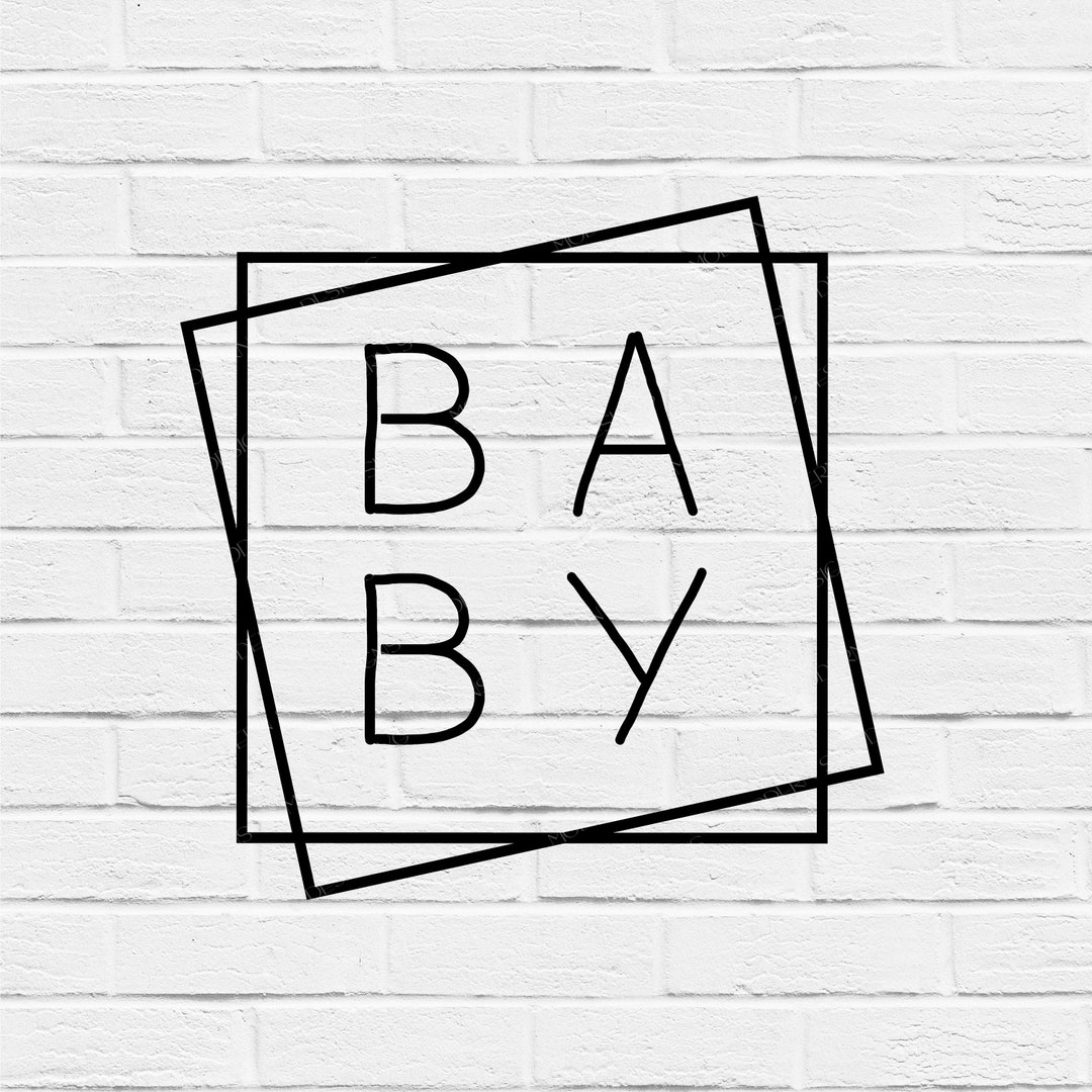 Baby SVG, Baby Square SVG File, Cut File, Expecting Svg, Baby Cut Files ...