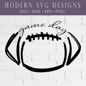 Game day football SVG, Football SVG, Cut file for t-shirt, Game day football cut file, Silhouette, Cameo, Cricut Cutting Machine