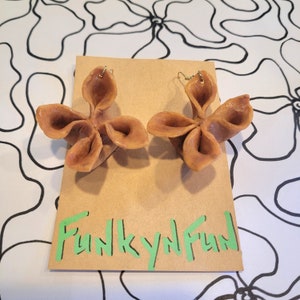 Life-size Realistic Crab Rangoon Polymer Clay Earrings!