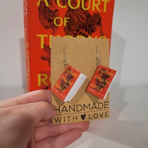Romance Mini Book Earrings