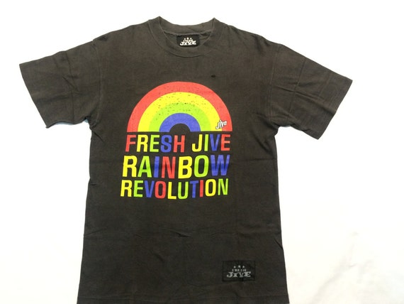 Vintage 90s FRESH JIVE Rad Rave Freshjive Skateboa
