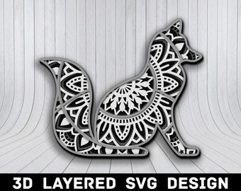 Free Free Layered Fox Mandala Svg 304 SVG PNG EPS DXF File