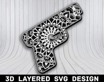 Download Gun Mandala Svg Etsy