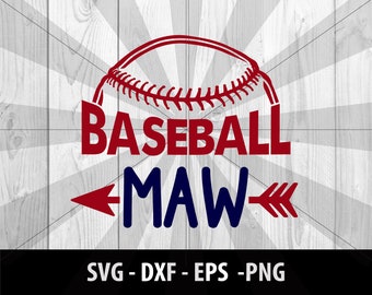 Baseball Maw SVG, Baseball Maw DXF, Baseball Maw Png, Baseball Maw, Baseball MawMaw Dxf Eps Files, Baseball Maw SVG File, Instant Download