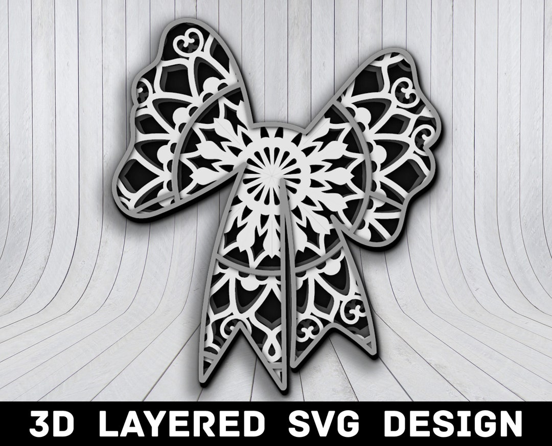 3D Mandala Ribbon SVG File, Ribbon Mandala SVG Files, Ribbon 3D Mandala ...
