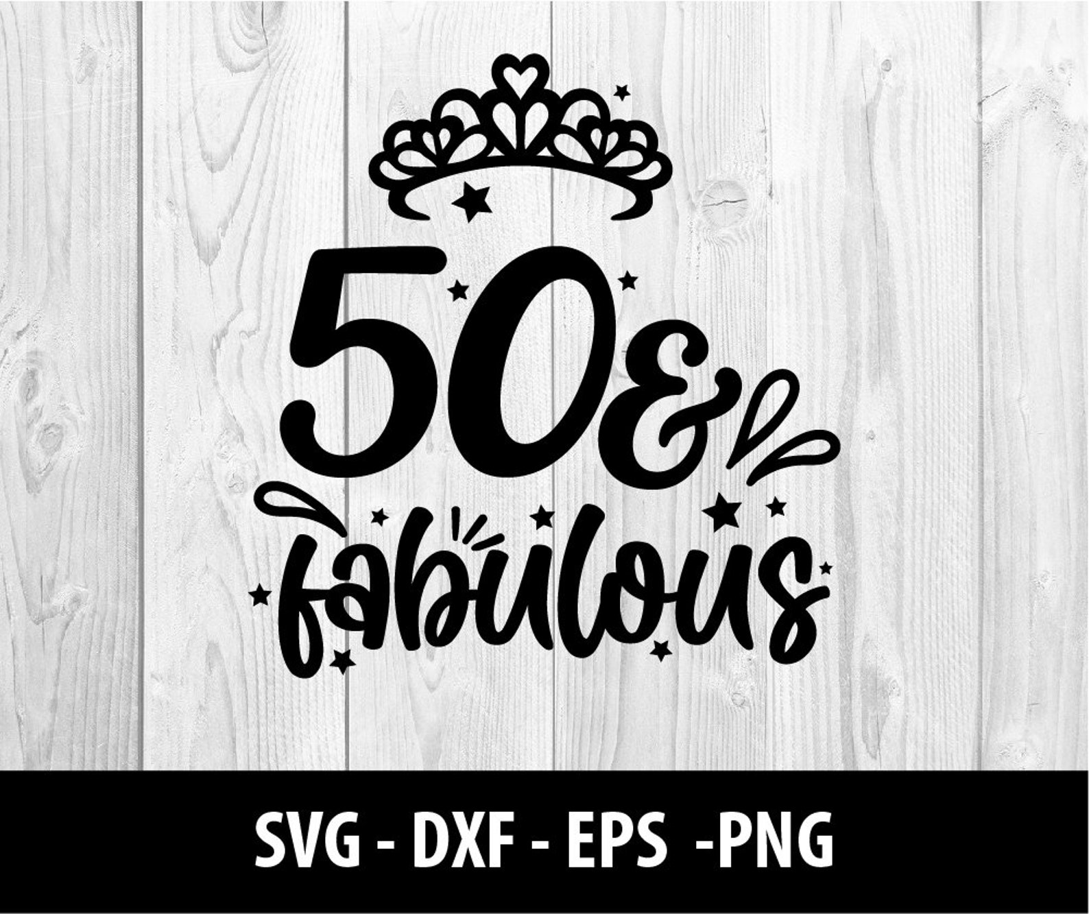 50 and Fabulous SVG 50 & Fabulous DXF 50's Fifty - Etsy