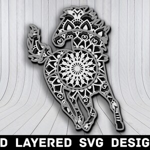 3D Mandala Horse SVG File, Horse Mandala SVG Files, Stallion 3D Mandala, Multilayers 3D Laser Cut, Horse Mandala SVG Files, Instant Download