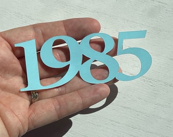 Year Centerpiece Tags, Decade Labels, Table Number, Decades Tag, Reunion Party Decoration, Table Scatter, Table Centerpiece Element