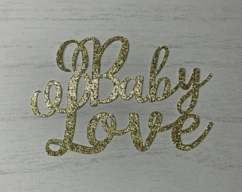Baby Love Tags, Baby Love Centerpiece Tags, Navy Blue & Gold Baby Shower Decoration, Baby Love Table Scatter, Baby Shower Table Centerpiece