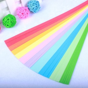 Buy1Get 1 - 90 + 90 Strips Origami Star Paper, Star Folding Paper, 10 Colors Double Sided