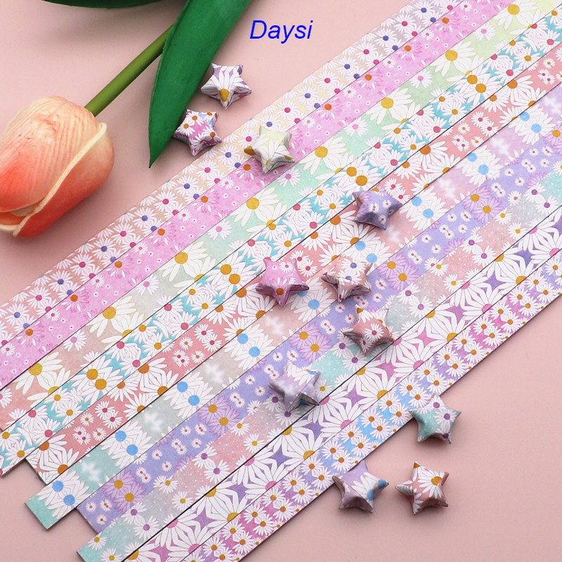 Pattern Gift Colorful Lucky Star Sided DIY Star Origami Art Crafts Paper  Strip Origami Paper – the best products in the Joom Geek online store