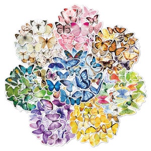 Liquidation - 6 sacs - 240 pièces - Sticker animal papillon, oiseau, aviateur, libellule