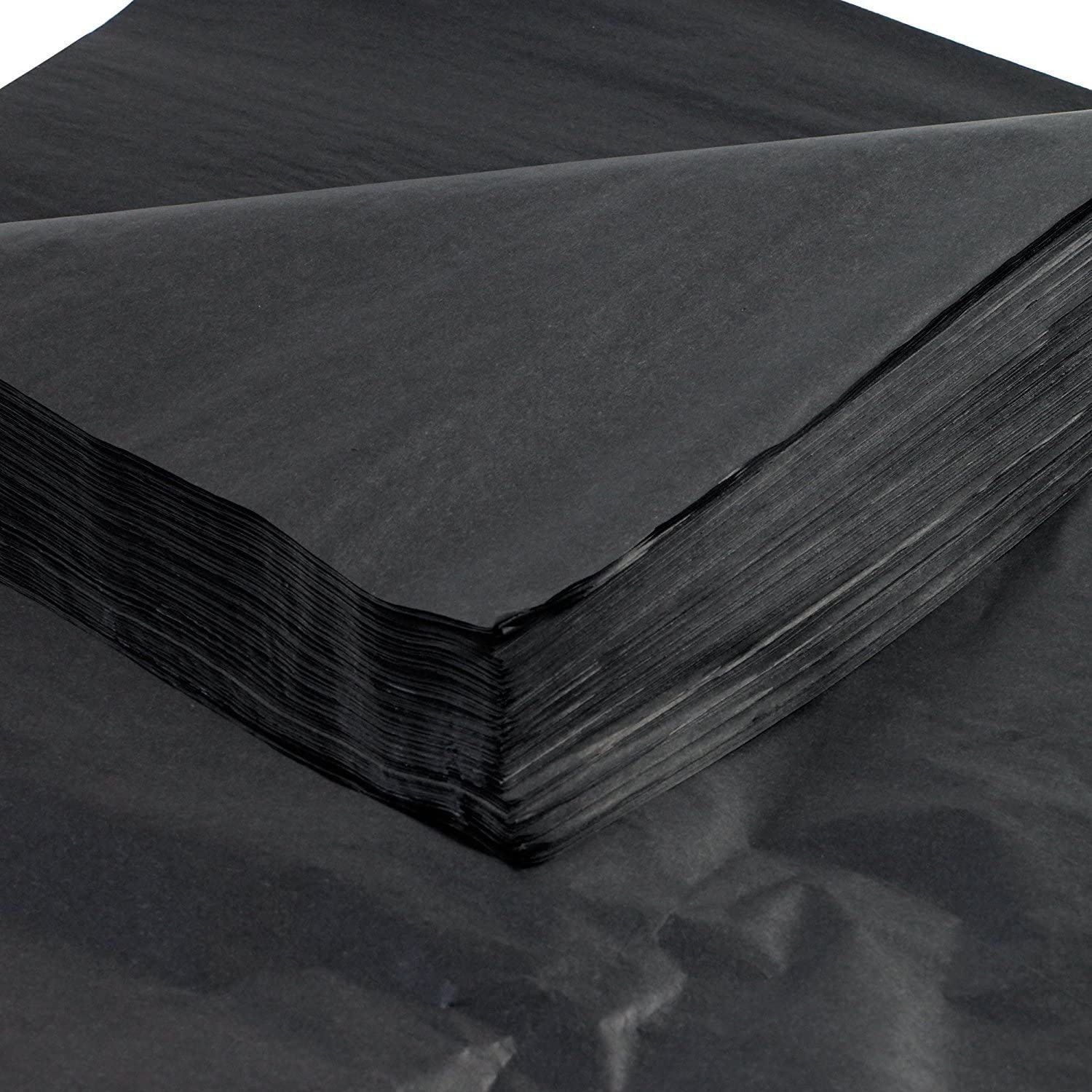 10 X Sheets Black Tissue Paper 