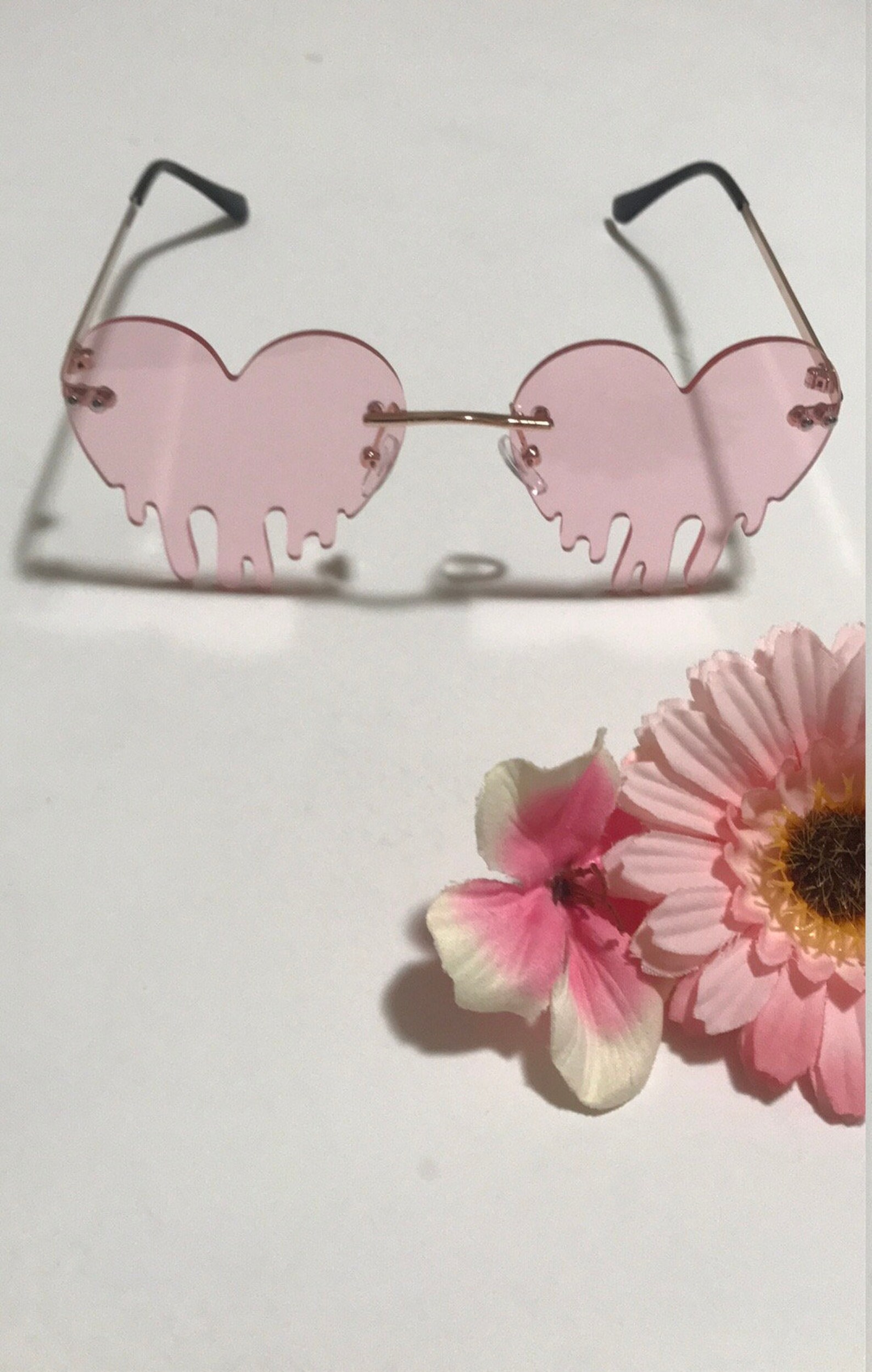 dripping heart glasses