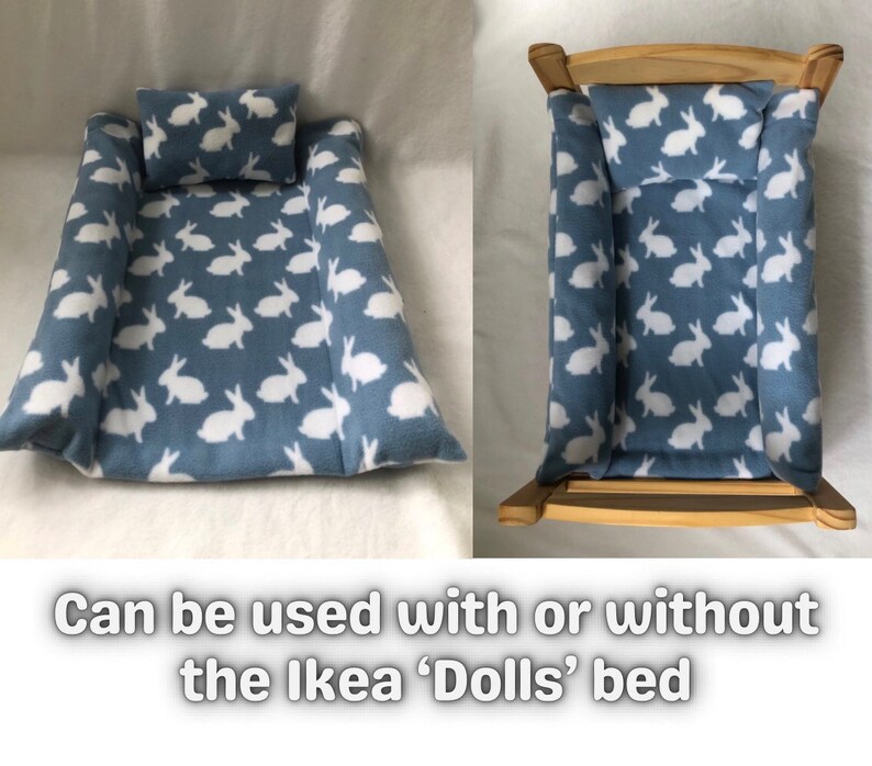 Snuggle Blanket Set for Ikea Dolls Bed With Removable Padding Etsy