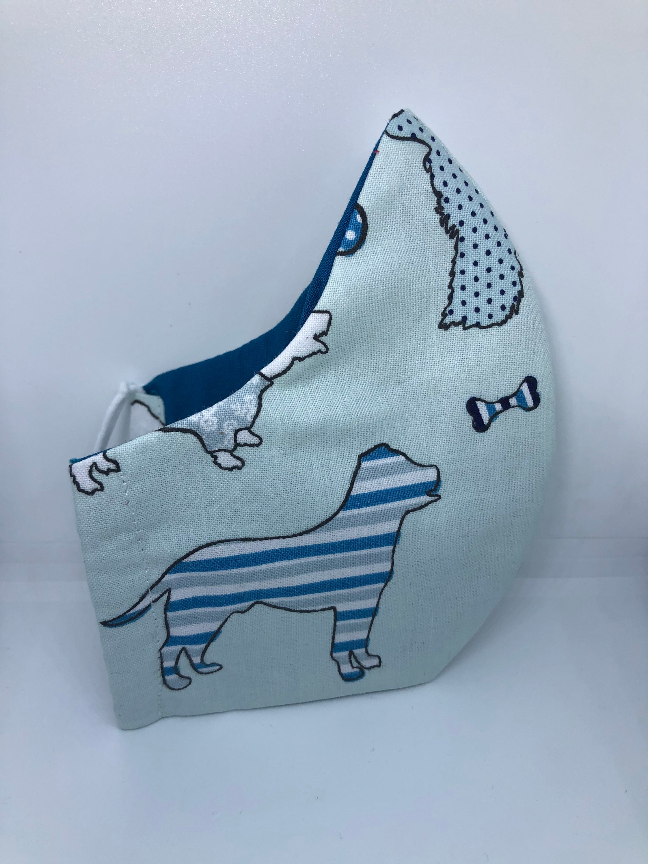 Dog Puppy Face Mask / Facemask 100 Cotton with Adjustable Etsy