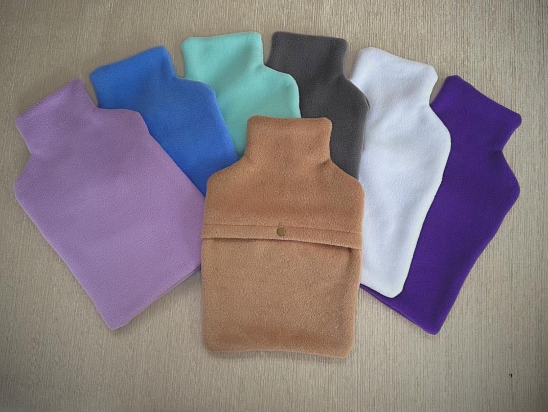 Soft Fleece Hot Water Bottle Cover: Insulated Thermal Bag