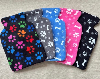 Dog Fleece Hot Water Bottle Cover | 2 Litre, 1 Litre & 0.5 Litre Hot Water Bottle Cover | Dog Fleece Hot Water Bottle Bag