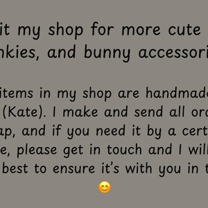 Handmade Bunny Handkerchief: Soft Cotton Rabbit Hanky, Bunny Lover Gift image 10