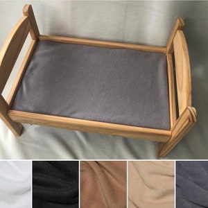 Manta polar ajustada para cama de muñecas Ikea Duktig: ropa de cama para mascotas