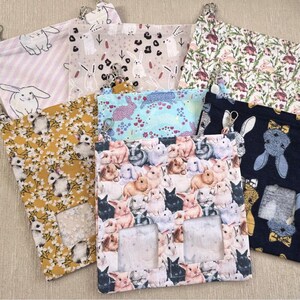 Sac à foin en coton lapin | Mangeoire à foin Piggies | Râtelier à foin Rabbits | Sac à foin en forme de lapin | Sac à foin lapins | Petit sac d'alimentation à fourrure