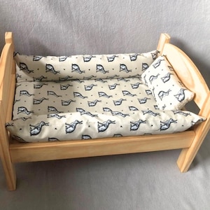 Cotton Snuggle Blanket for Small Pets – Cosy Buffer Bed with Heat/ Ice Pack Pocket | Washable Pet Bedding | Pet Bedding for Duktig Ikea Bed