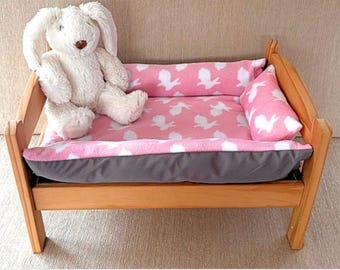 Wasserdichtes Kuschelbett: Kaninchen- und Kleintierbett mit Wärme- / Eisbeuteltasche