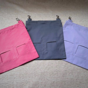 Sac à foin en coton uni | Mangeoire à foin pour cochons d'Inde | Râtelier à foin pour petits animaux | Sac à foin pour chinchilla | Sac lapin en foin | Petit sac d'alimentation à fourrure