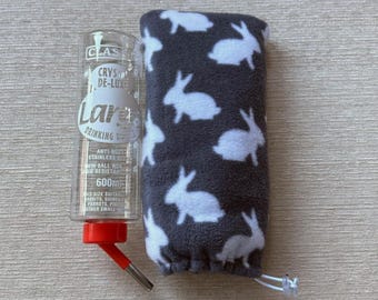 Fleece Insulated Water Bottle Cover for Small Pets: Anti-Freeze Protection