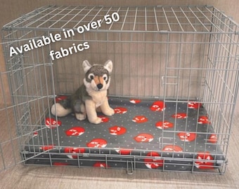 Elasticated Polar Fleece Dog Crate Blanket: Dig Proof, Handmade