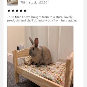 Ikea Duktig-beddengoed voor poppen: katoenen konijnendeken, huisdierveilig afbeelding 7
