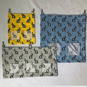 Mangeoire à foin en coton | Sac de foin pour cochon d'Inde | Petit sac à foin en fourrure | Sac d'alimentation en foin pour chinchilla | Sac lapin en foin | Sac à foin en lapin | Râtelier à foin en coton